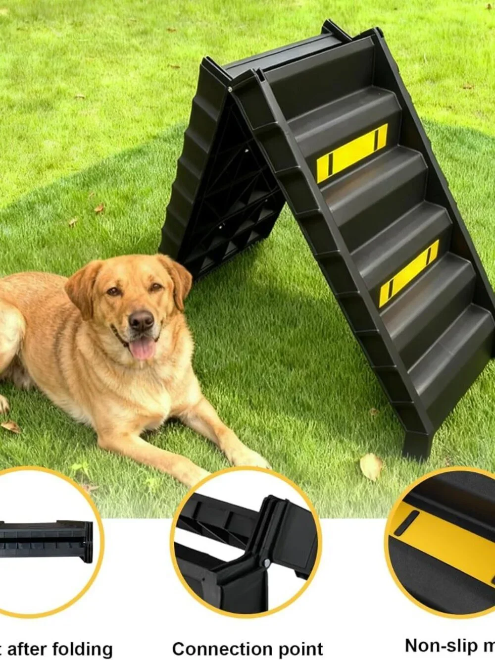 Foldable Dog Ramp for SUVs & Trucks